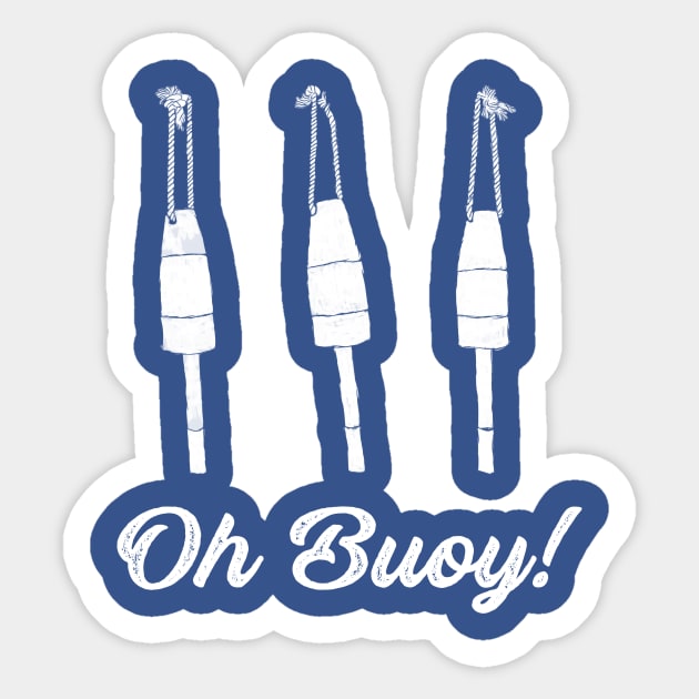 Oh Buoy Nautical Graphic Sticker by Alissa Carin